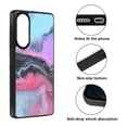 thumbnail image 2 of WIRESTER Shockproof Soft Rubber Cover Case for Samsung Galaxy S25 Edge 6.7 inch 2025, Colorful Marble, 2 of 5