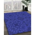 thumbnail image 2 of Ahgly Company Indoor Round Patterned Cobalt Blue Area Rugs, 5' Round, 2 of 6