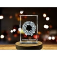 thumbnail image 3 of Enchanting Christmas Wreath with Ribbons | 3D Engraved Crystal Decoration | Home Decor | AB Crystal Collection, 3 of 6