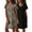 Black + Leopard, variant on Avidlove 2 Pack Women Nightgown Sleepwear Flare Short Sleeve Sleepshirts Veck Sleepdress Causal Pajama Dress S-XXL