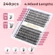 thumbnail image 2 of Kit de racimos de pestañas FENG BEAUTY, 240 unidades, Wispy 30D/40D, 10-16 mm, 2 of 8
