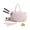 A-Black, variant on Tennis Gym Bag for Women, Tennis Backpack Holds 2 Rackets with Shoe Compartment, 15.6" Laptop Gym Backpacks for Court, Off-work, Everyday & Overnight Weekend, Tennis Gym Bag/Candy Pink