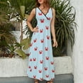 thumbnail image 5 of 2025 luxury evening women's Long cocktail Dress Sleeveless Crabs Little Happy, 5 of 7