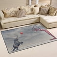 thumbnail image 2 of Coolnut Lightweight Non Slip Carpet Mats 60 x 39 inch (5'x 3'3"), Area Soft Rugs Floor Mat Rug Decoration for Kids Room Living Room Elephant Playing Basketball, 2 of 6