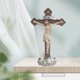 thumbnail image 4 of Crucifijo de pie religioso católico Jesús coleccionable escultura ración estante de estar colección de decoración de Pascua para El 12x5x20cm Baoblaze Crucifijo Jesús Corss, 4 of 8