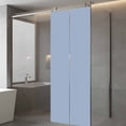 thumbnail image 4 of Pure Light Blue Window Privacy Film, Simple Solid Color Static Cling UV Sun Blocking Tint Film Heat Control Windows Films for Bedroom Bathroom, Window Stickers 23.6"x59", 4 of 8