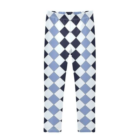 joogoo Girls' Leggings Checkered Grid-d2 Yoga Pants 6T