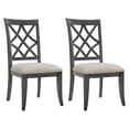 thumbnail image 2 of Dark Oak Finish + Rubber Wood Frame / 2 Dining Chairs for Various Occasions, 2 of 6