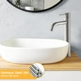 thumbnail image 2 of Vanityfair  Modern Single Hole Bathroom Vessel Sink Faucet Brushed Nickel Brushed, 2 of 5