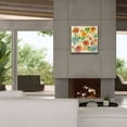 thumbnail image 4 of Epic Graffiti 'Playful Floral Trio III' by Silvia Vassileva, Canvas Wall Art, 26"x26", 4 of 8
