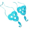 thumbnail image 1 of Greeniant 1 par de tobilleras descalzas para mujer, cadena de algodón para Chica Elegante, de sandalia para mujer, joyería para pies de Yoga, 1 Uniforme atlético azul, 1 of 5