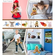 DolliBu Sitting Duck Stuffed Animal with Football Plush - Soft Huggable Duck, Adorable Playtime Duck Plush Toy, Cute Wildlife Gift, Plush Doll Farm Animal Toy for Kids and Adults - 9 Inches