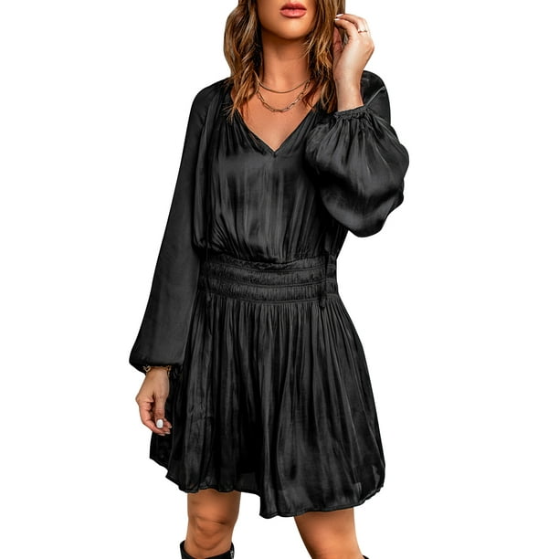 High waist pouf dress discount