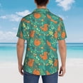 thumbnail image 6 of Fotbe Fall Forest Squirrel Hawaiian Shirt for Men Unisex Summer Beach Casual Short Sleeve Cotton Linen Button Down Shirts-Large, 6 of 9