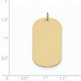 thumbnail image 3 of 14k Yellow Gold Solid Plain .035 Gauge Engraveable Dog Tag Disc Charm Pendant, 3 of 7