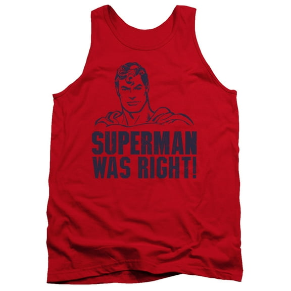 Superman - Was Right - Tank Top - Large