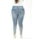 thumbnail image 3 of Jeans skinny Roman Fashion con detalles desgastados mezclilla claro Talla 38, 3 of 7