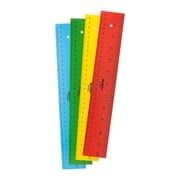 Paper Ruler - 12" Bulk Rulers for Classroom, STEM, Easy-to-Read Numbers, Bold Color Cardstock, 8 Pack, Hygloss Products