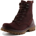 thumbnail image 6 of Ecco Tredtray Women's HM100K Waterproof Leather Ankle Boot In Burgundy Size 8/8.5, 6 of 6