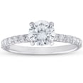 thumbnail image 1 of 1ct Diamond Engagement Ring 14k White Gold Claw Prong, 1 of 1