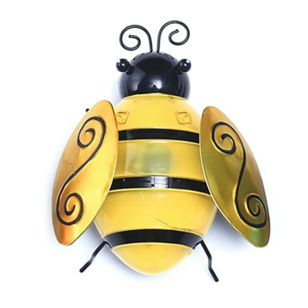 

Garden Light Solar Powered Honey Bee with Lights Outdoor Lantern Decorative Warm Yellow Fairy Lights for Home Yard