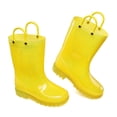 thumbnail image 5 of BOCCA Kids Yellow Glitter Waterproof Rain Boot For Girls Size 6, 5 of 6