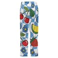 thumbnail image 6 of Fruit Floral Checkered Pattern Winter Female Pants Flannel High Waist Women Pants Lady Warm Straight Leg Plush Trousers, 6 of 7