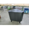 thumbnail image 2 of Historyli Acekid - Armario esquinero de 3 niveles con estante ajustable,mesa esquinera industrial de madera con puertas,mesa auxiliar triangular para cocina,color negro, 2 of 2