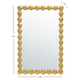 thumbnail image 3 of SAFAVIEH Rynne 25 in. x 37.5 in. Solid Frame Mirror, Gold Foil, 3 of 5