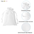 thumbnail image 3 of REGALWOVEN Satin Bags with Drawstring, Wedding Favor Bags Gift Packaging Pink, Gold Tone, White, 3 of 6