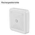 thumbnail image 3 of Justharion Rechargeable 6 LED Square Sensor Night Lights PIR Induction Under White Rechargeable 1Set, 3 of 6