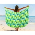 thumbnail image 5 of LA LEELA Women's Long Vacation Sarongs Coverups Beachwear Pareo Swimwear Summer Bikinis Swim Cover up Wraps Beach Skirts for Women One Size Fern, Leaves, 5 of 5