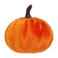 thumbnail image 2 of Assorted Velvet Artificial Pumpkins Set, Farmhouse Style Harvest Decorative Pumpkins, Soft Fabric Pumpkins for Autumn Halloween Thanksgiving Table Centerpiece Indoor Home Display, 2 of 7