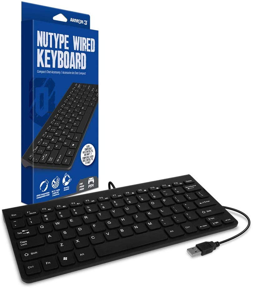 reference fusionere repulsion Armor3 M07376 NuType Wired Keyboard for PlayStation 4 PS4 - Walmart.com