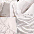 thumbnail image 4 of LDD Home Ensemble de Draps en Microfibre de Luxe et Confortable en Bambou 4 Pcs, 4 of 5