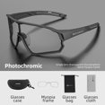 thumbnail image 1 of ROCKBROS Gafas Fotocromáticas para Ciclismo, Lentes Deportivas, Ultraligeras, Equipo de Seguridad, MTB, Deporte en Carretera, Protección UV400, 1 of 4