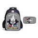 thumbnail image 1 of Mochila de Mickey Mouse de Disney para adolescentes, niños y niñas, mochila escolar con estuche para lápices, mochila de viaje de negocios de Anime de dibujos animados, 2 uds. Gao Jinjia LED, 1 of 2