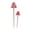 Red, variant on Rirozkan Mushroom Garden Stake, 2 Pack Green Speckled Metal Yard Art, Decorative Ornament for Flower Pot, Planter, Outdoor Garden Decor