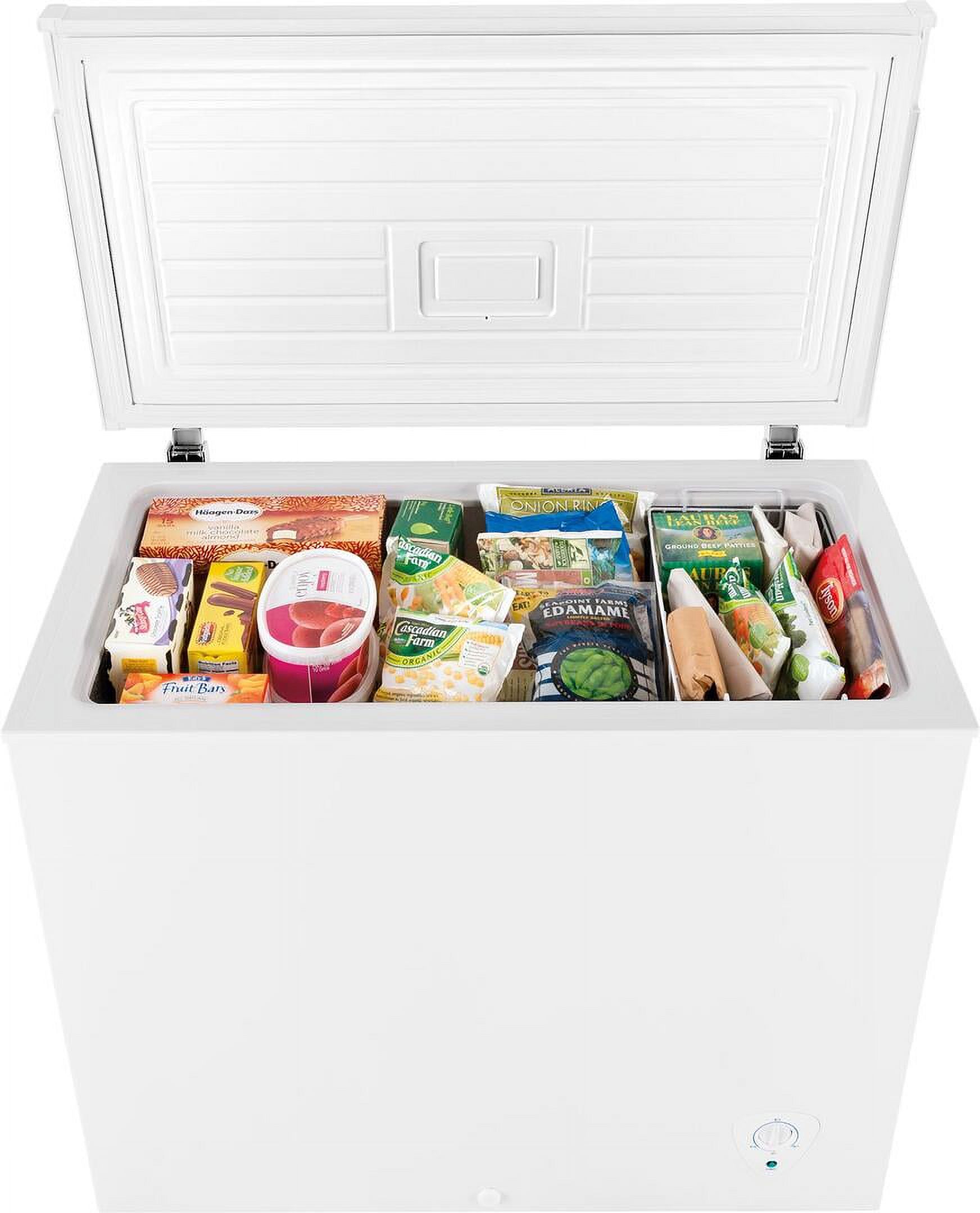 FFFC09M1RW Energy Efficient Chest Freezer with 8.7 Cu. Ft. Capacity Power-on Indicator Light Store-More Removable Basket and Adjustable Temperature Control in White - image 2 of 11