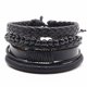 thumbnail image 1 of Moda Denim Tela Tejido Vintage Punk Cuff Trendy Five Poi, 1 of 5