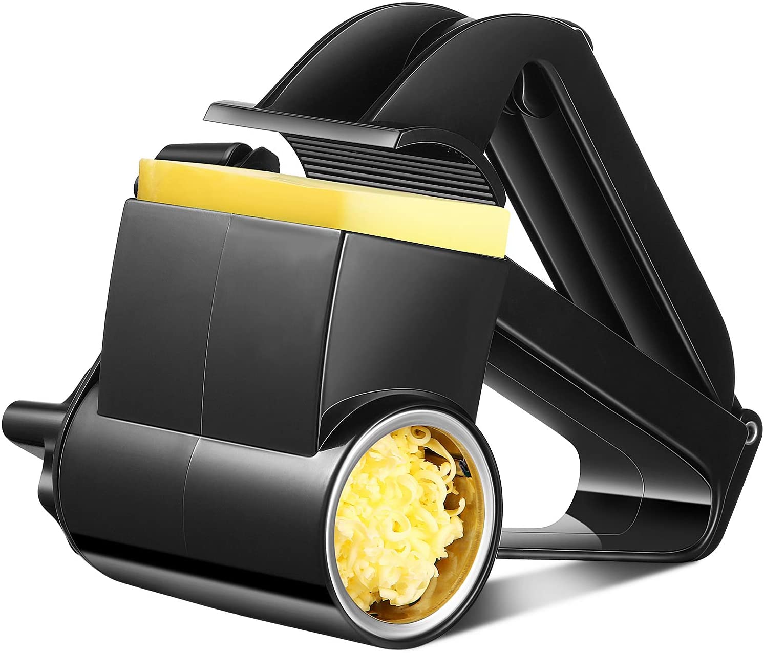 Multifunctional classic rotary cheese grater, handheld cheese grinder