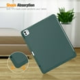 thumbnail image 6 of Fintie SlimShell Case for iPad Pro 13-inch (M4) 2024, Flexible Soft TPU Back Cover with Pencil Holder, Midnight Green, 6 of 8