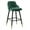 Green - 29" Seat Height, variant on Foreate Velvet Swivel Bar Stool, 29" Counter Height Set of 2, Upholstered Armless with Low Back Heavy Duty Bar Chair for Kitchen Island Dining Room