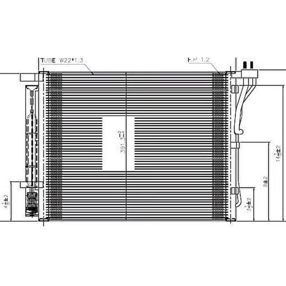 TYC 3985 A/C Condenser Fits 2010 BMW M5