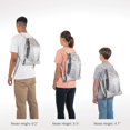 thumbnail image 5 of Alliance Sackpack, Drawstring, Lightweight Small Gym Bag for Women, Soccer Backpack, Black, One Size, 5 of 5