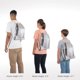 thumbnail image 5 of Alliance Sackpack, Drawstring, Lightweight Small Gym Bag for Women, Soccer Backpack, Black, One Size, 5 of 5