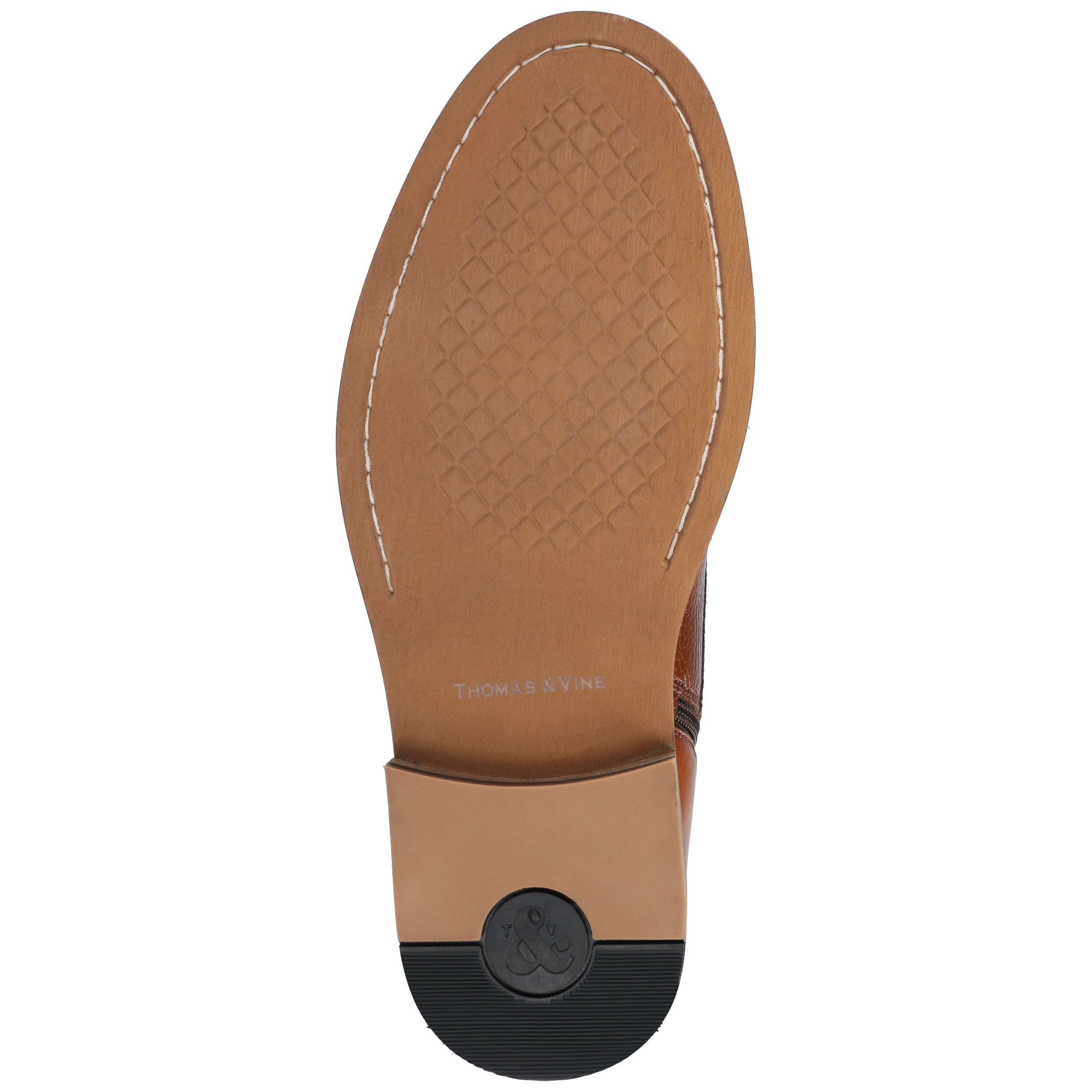 THOMAS & VINE Men\'s Jagger Cap Toe Ankle Boots Cognac Thomas & Vine Jagger Cap Toe Ankle Boot - Walmart.com main image 2