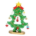 thumbnail image 5 of Tabletop Tree,Wooden Christmas Tree Decor holiday decoration,Mini Small DIY 3D Christmas Tree Ornaments,Mini Christmas Tree table Decoration Centerpiece,Wooden Christmas Tree Desktop green, 5 of 8