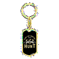 thumbnail image 4 of Everyday Hunter'S Keychain Stainless Steel or 18k Gold Dog Tag Keyring, 4 of 10