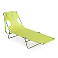 thumbnail image 2 of (2 pack) Ostrich The Original Chaise Beach Chair, Folding Reclining Outdoor Lounger, Lime Green, 2 of 12